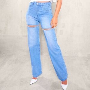 Taylor Swift Diamond cut out jeans